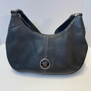 Black All Weather Leather Dooney & Bourke Handbag